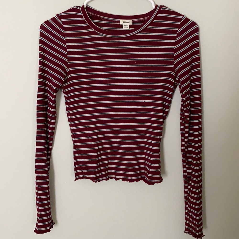 Lettuce Edge Ribbed Garage Long Sleeve